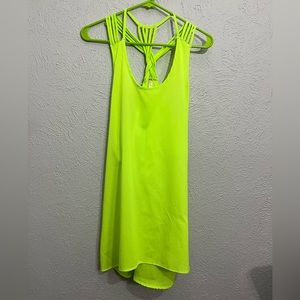 Large Bright Lime Green Sleeveless top